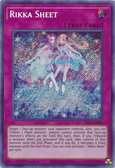 Rikka Sheet [SESL-EN026] Secret Rare (ONLINE ORDER ONLY)