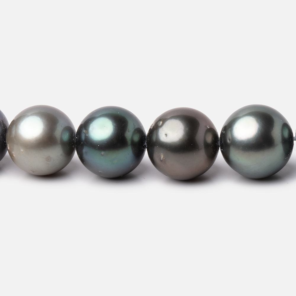 7.5-10mm Peacock Tahitian Saltwater Pearl Beads 15.5 inch 47 pieces A (ONLINE ORDER ONLY)
