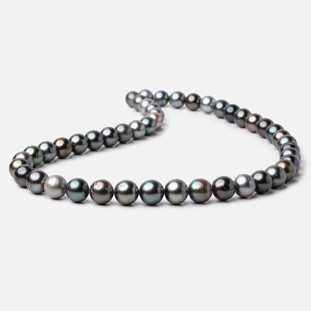 7.5-10mm Peacock Tahitian Saltwater Pearl Beads 15.5 inch 47 pieces A (ONLINE ORDER ONLY)