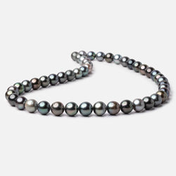 7.5-10mm Peacock Tahitian Saltwater Pearl Beads 15.5 inch 47 pieces A (ONLINE ORDER ONLY)