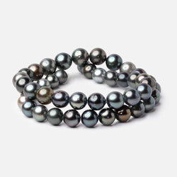 7.5-10mm Peacock Tahitian Saltwater Pearl Beads 15.5 inch 47 pieces A (ONLINE ORDER ONLY)