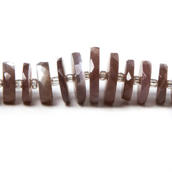 7.5-12mm Chocolate Moonstone faceted heishi beads 16 inch 90 pieces (ONLINE ORDER ONLY)