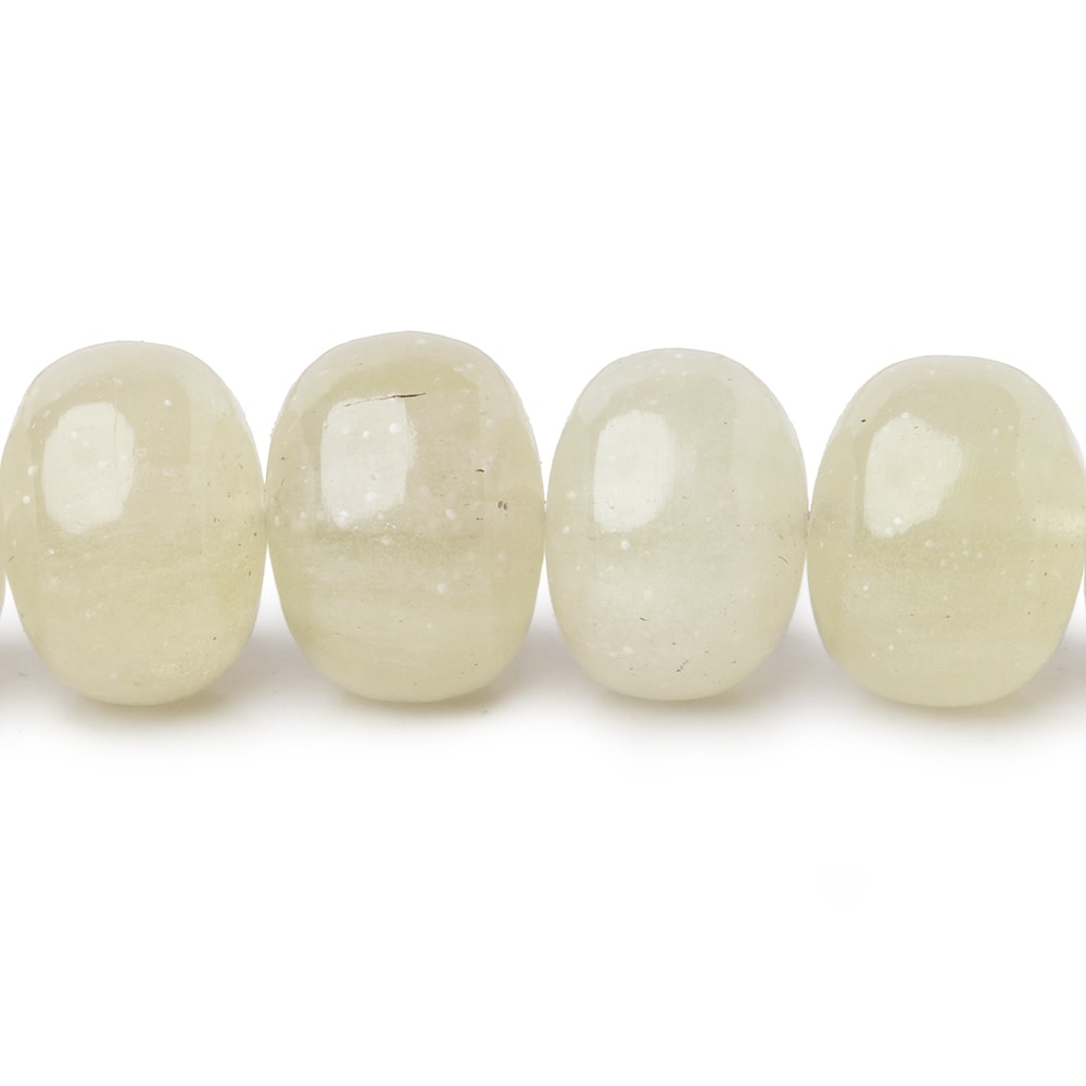7.5-13.5mm Libyan Desert Glass Plain Rondelles & Rounds 18 inch 55 Beads AAA (ONLINE ORDER ONLY)