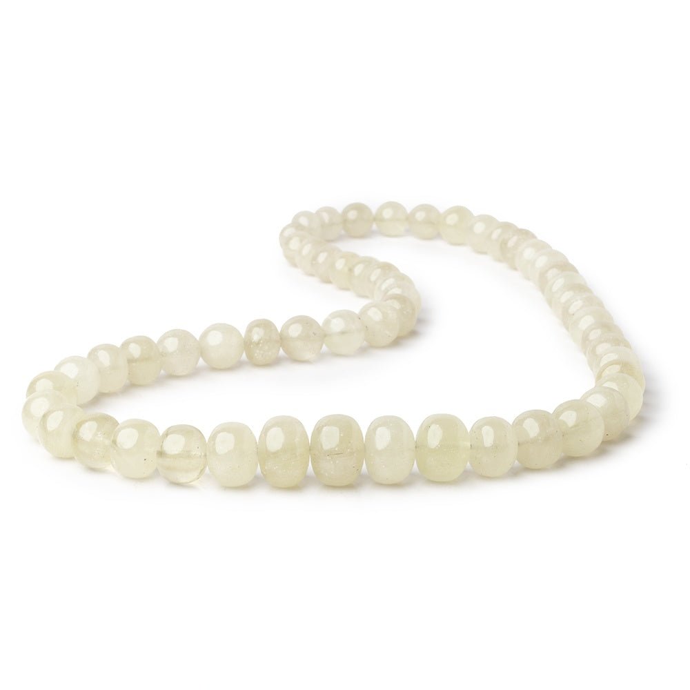7.5-13.5mm Libyan Desert Glass Plain Rondelles & Rounds 18 inch 55 Beads AAA (ONLINE ORDER ONLY)