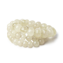 7.5-13.5mm Libyan Desert Glass Plain Rondelles & Rounds 18 inch 55 Beads AAA (ONLINE ORDER ONLY)