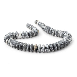 7.5-15mm Austrian Pinolith German Cut Plain Rondelles 16 inch 65 Beads AA (ONLINE ORDER ONLY)