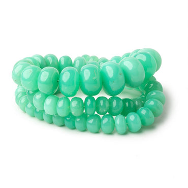7.5-16mm Chrysoprase Plain Rondelle Beads 20 inch 81 pieces AAA (ONLINE ORDER ONLY)