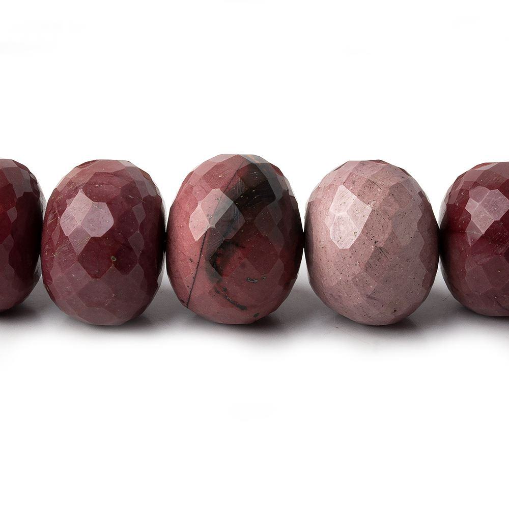 7.5-17mm Multi Color Moukaite Jasper faceted rondelles 15 inch 44 beads AA (ONLINE ORDER ONLY)