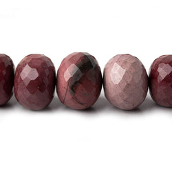 7.5-17mm Multi Color Moukaite Jasper faceted rondelles 15 inch 44 beads AA (ONLINE ORDER ONLY)