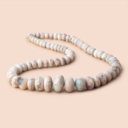 7.5-18mm Australian Opal Plain Rondelle Beads 18 inch 70 pieces AA (ONLINE ORDER ONLY)