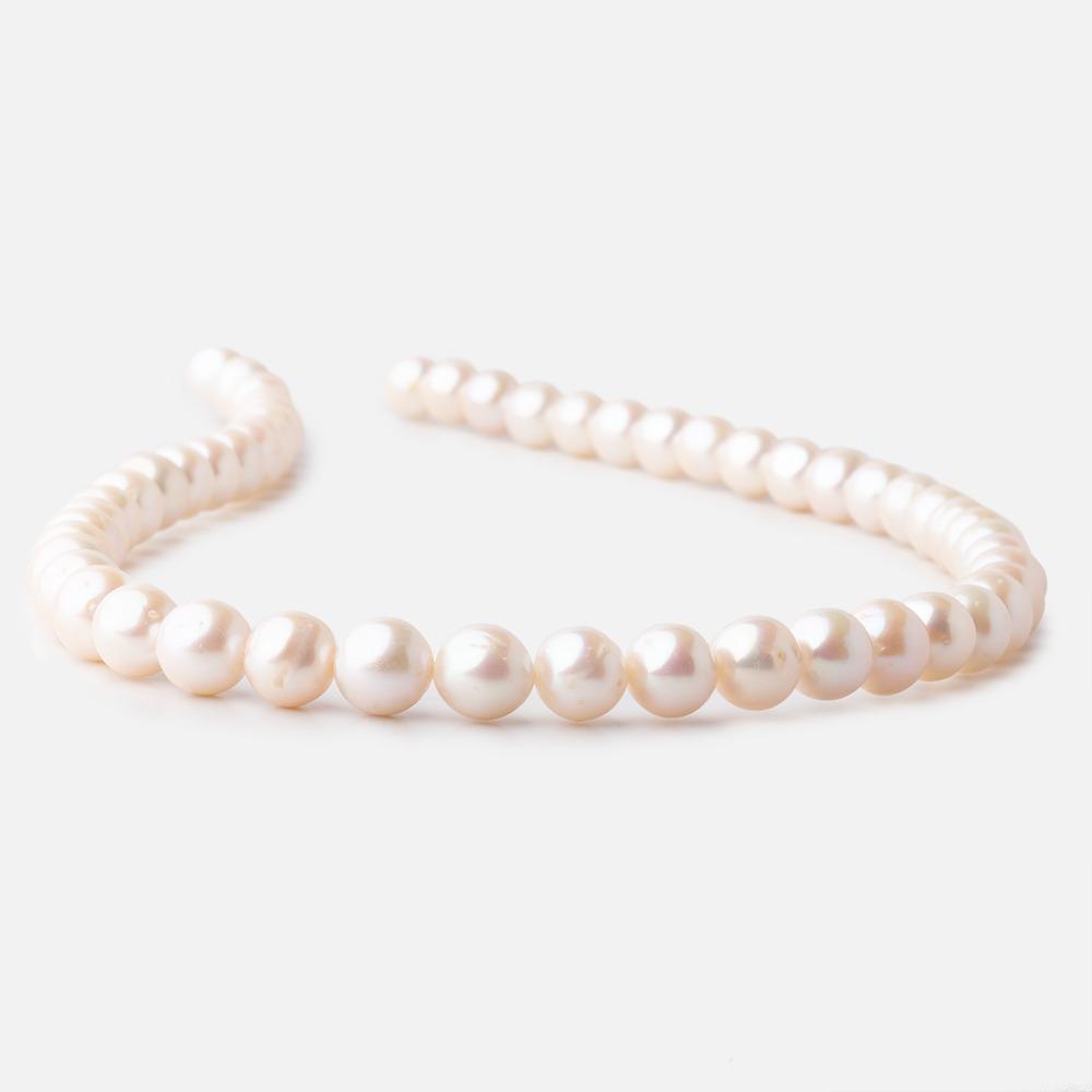7.5-8.5mm Off White Chinese Akoya Saltwater Pearls 16 inch 53 pieces A (ONLINE ORDER ONLY)