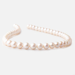 7.5-8.5mm Off White Chinese Akoya Saltwater Pearls 16 inch 53 pieces A (ONLINE ORDER ONLY)