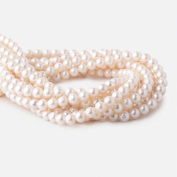7.5-8.5mm Off White Chinese Akoya Saltwater Pearls 16 inch 53 pieces A (ONLINE ORDER ONLY)