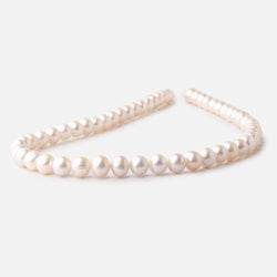 7.5-8.5mm Off White Chinese Akoya Saltwater Pearls 16 inch 53 pieces AA (ONLINE ORDER ONLY)