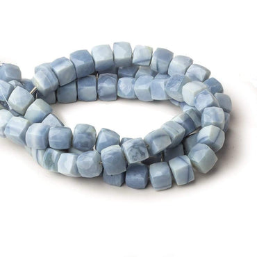 7.5-8.5mm Owyhee Denim Blue Opal faceted Cubes 8 inch 25 Beads (ONLINE ORDER ONLY)