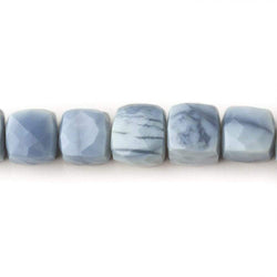7.5-8.5mm Owyhee Denim Blue Opal faceted Cubes 8 inch 25 Beads (ONLINE ORDER ONLY)
