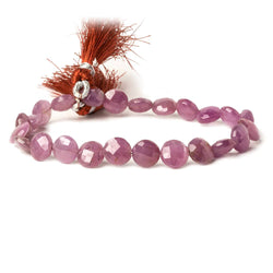 7.5-8.5mm Ruby Faceted Coin Beads 8 inch 20 pieces (ONLINE ORDER ONLY)