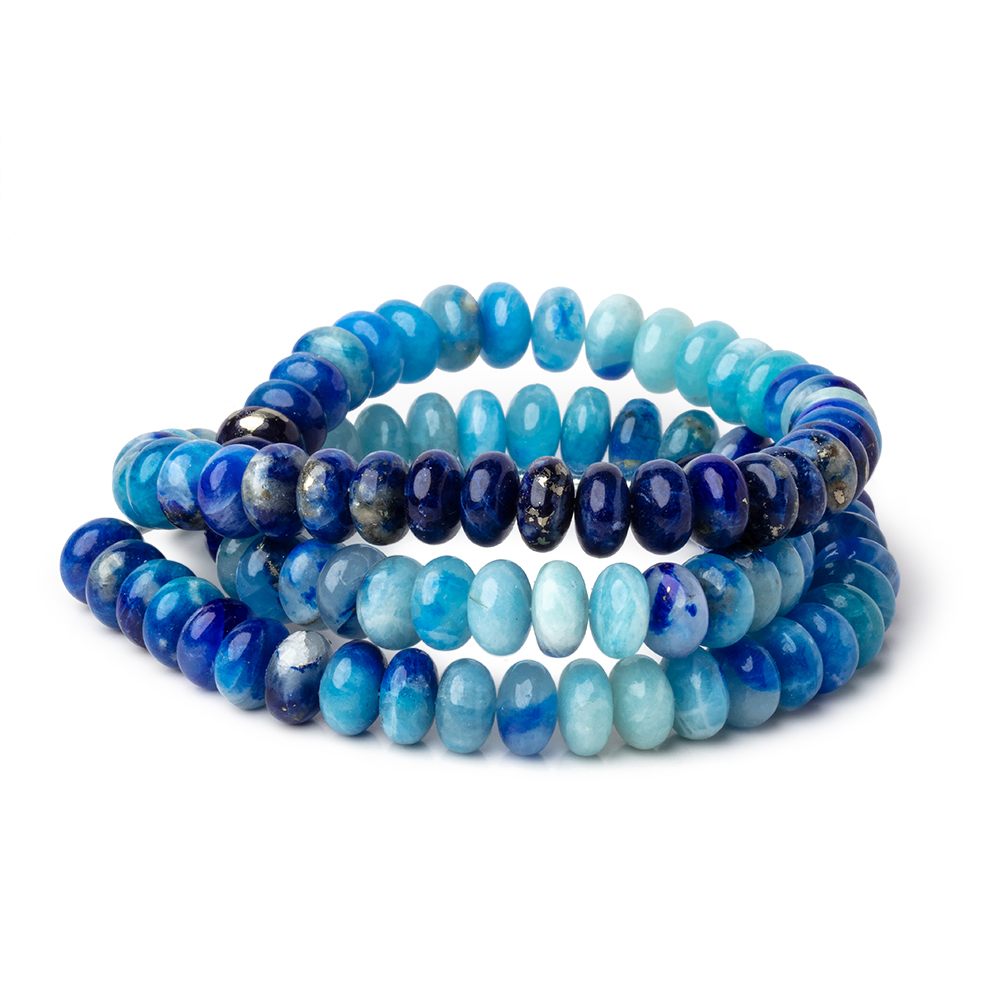 7.5-8mm Afghanite Plain Rondelles 18 inch 98 Beads AAA (ONLINE ORDER ONLY)