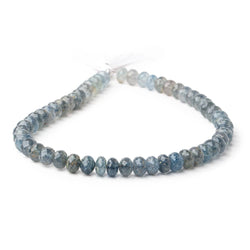 7.5-8mm Apatite in Quartz Faceted Rondelles 12 inch 53 beads (ONLINE ORDER ONLY)