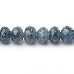 7.5-8mm Apatite in Quartz Faceted Rondelles 12 inch 53 beads (ONLINE ORDER ONLY)