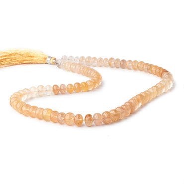 7.5-8mm Butterscotch Rutilated Quartz Plain Rondelle Beads 16 inch 77 pieces (ONLINE ORDER ONLY)