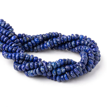 7.5-8mm Lapis Lazuli Faceted Rondelle Beads 15 inch 87 pieces (ONLINE ORDER ONLY)