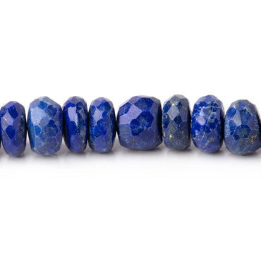 7.5-8mm Lapis Lazuli Faceted Rondelle Beads 15 inch 87 pieces (ONLINE ORDER ONLY)