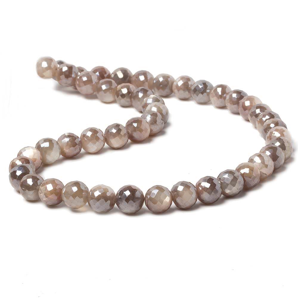 7.5-8mm Mystic Multi Grey Moonstone faceted rounds 14 inch 45 pieces (ONLINE ORDER ONLY)