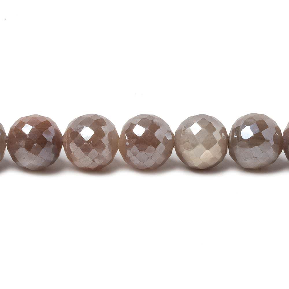 7.5-8mm Mystic Multi Grey Moonstone faceted rounds 14 inch 45 pieces (ONLINE ORDER ONLY)