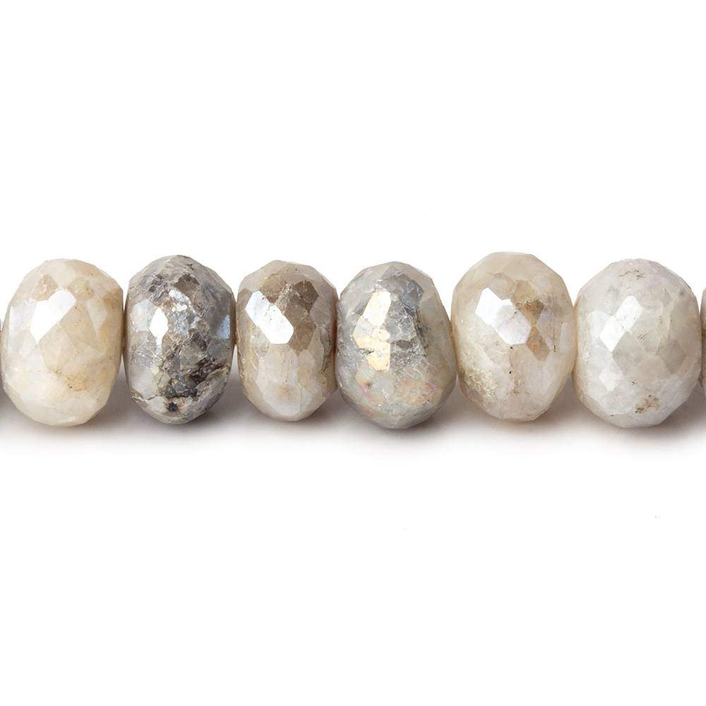 7.5-8mm Mystic Warm Grey Quartz faceted rondelles 13 inch 58 beads (ONLINE ORDER ONLY)