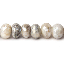 7.5-8mm Mystic Warm Grey Quartz faceted rondelles 13 inch 58 beads (ONLINE ORDER ONLY)