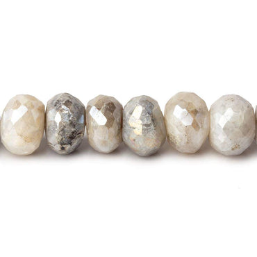 7.5-8mm Mystic Warm Grey Quartz faceted rondelles 13 inch 58 beads (ONLINE ORDER ONLY)