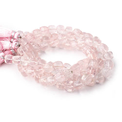7.5-8mm Rose Quartz faceted cube beads 8 inch 25 pieces (ONLINE ORDER ONLY)