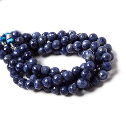 7.5-8mm Sodalite faceted round beads 8 inch 26 pieces (ONLINE ORDER ONLY)