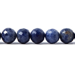 7.5-8mm Sodalite faceted round beads 8 inch 26 pieces (ONLINE ORDER ONLY)