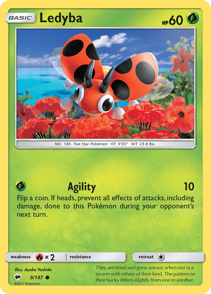 Ledyba (9/147) [Sun & Moon: Burning Shadows] (Online Only)