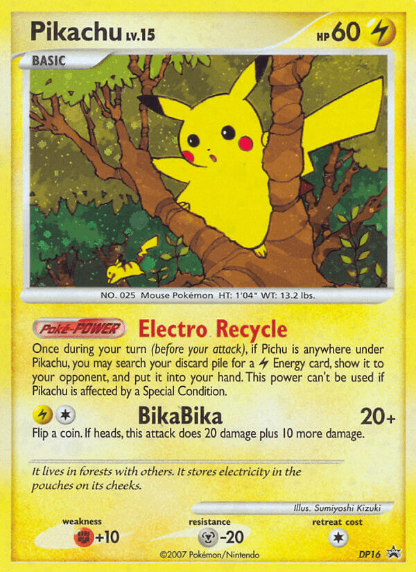 Pikachu (DP16) [Diamond & Pearl: Black Star Promos] (Online Only)