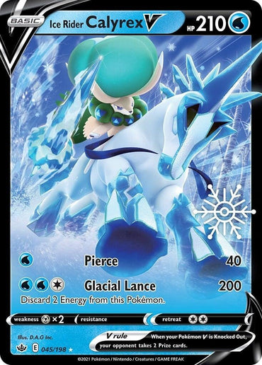 Ice Rider Calyrex V (045/198) (Holiday Calendar) [Sword & Shield: Chilling Reign] (Online Only)