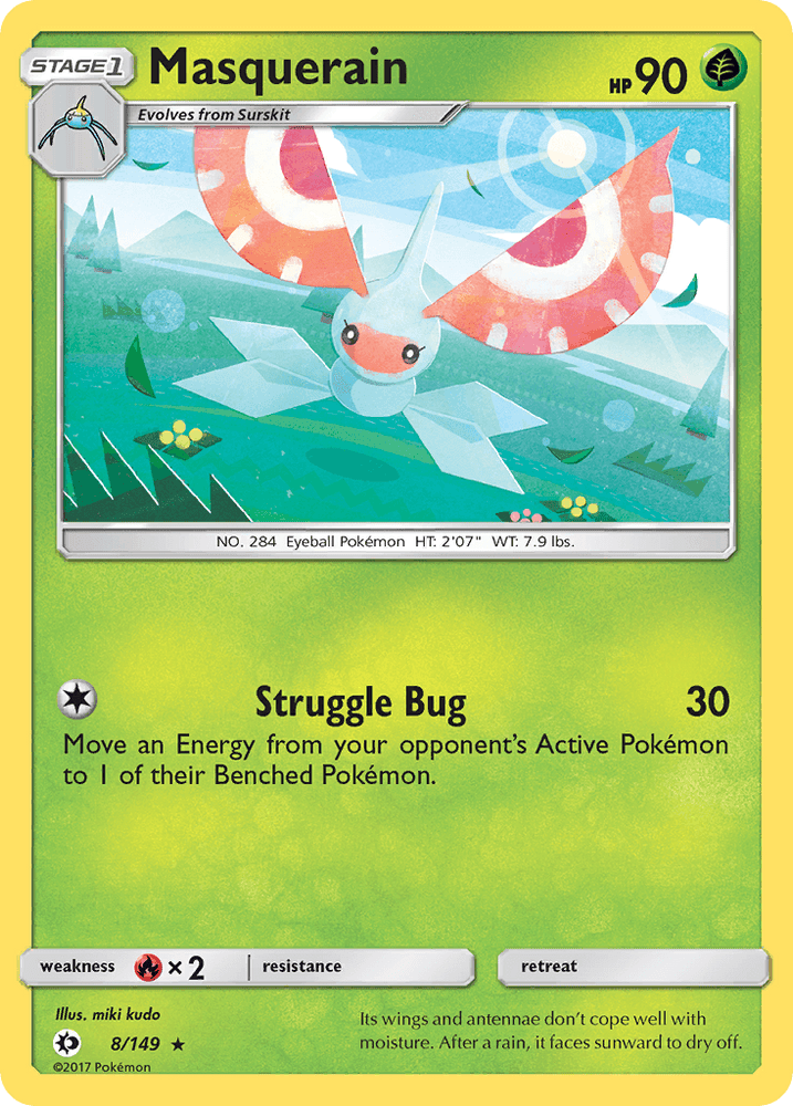Masquerain (8/149) [Sun & Moon: Base Set] (Online Only)