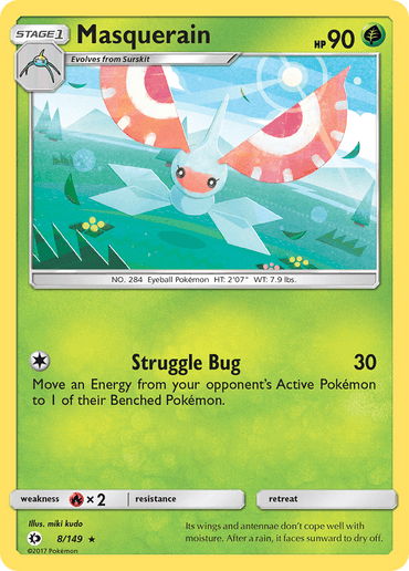 Masquerain (8/149) [Sun & Moon: Base Set] (Online Only)