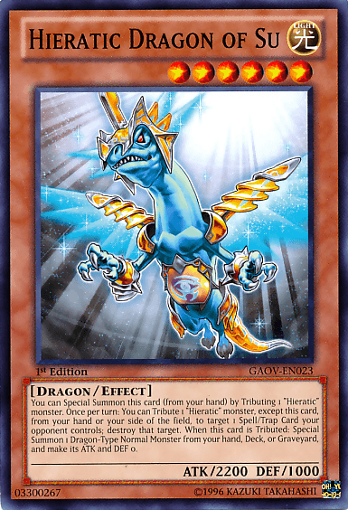Hieratic Dragon of Su [GAOV-EN023] Common (ONLINE ORDER ONLY)
