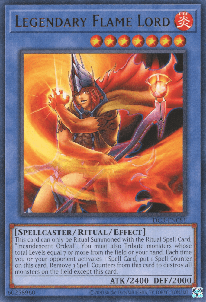 Legendary Flame Lord [DCR-EN081] Rare (ONLINE ORDER ONLY)