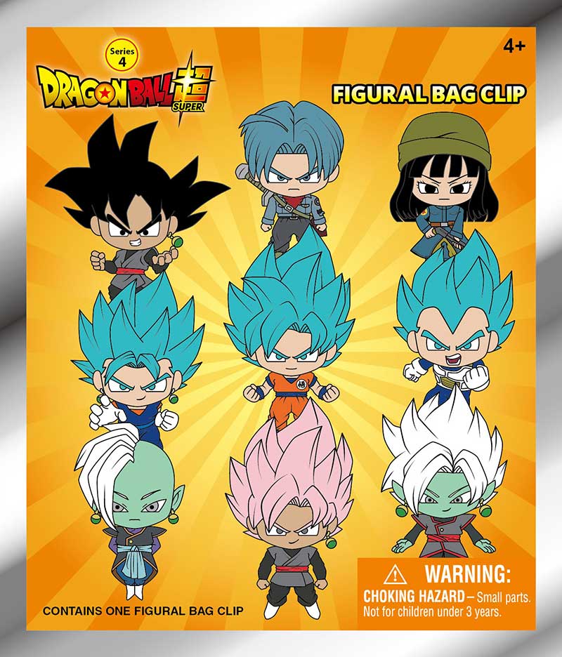 Dragon Ball Super 3D Foam Bag Clip, Series 4 (ONLINE ORDER ONLY)