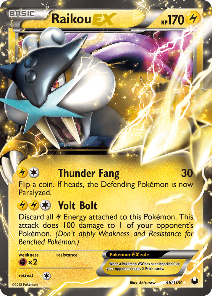 Raikou EX (38/108) [Black & White: Dark Explorers] (Online Only)