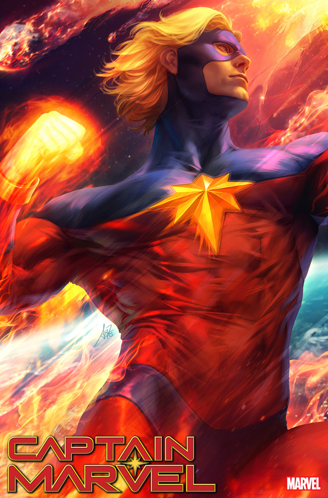 Captain Marvel #34 B Artgerm Teaser Variant (11/17/2021) Marvel (ONLINE ORDER ONLY)