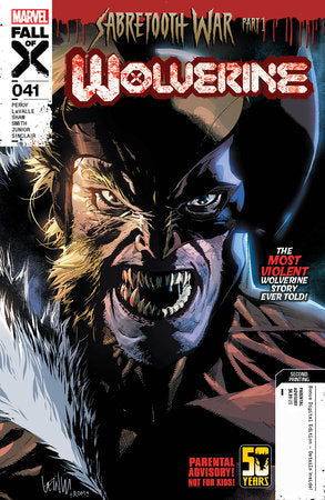 Wolverine #41 2nd Print A Leinil Yu Variant (02/28/2024) Marvel (ONLINE ORDER ONLY)