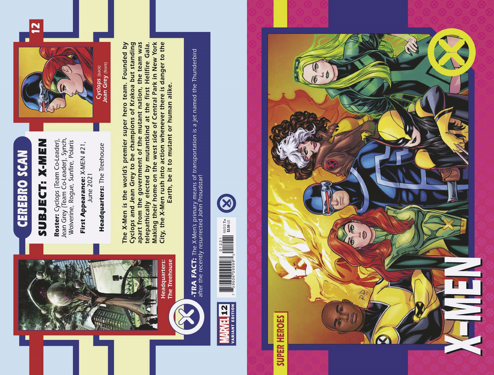 X-Men #12 B Russell Dauterman Trading Card Variant (06/22/2022) Marvel (ONLINE ORDER ONLY)