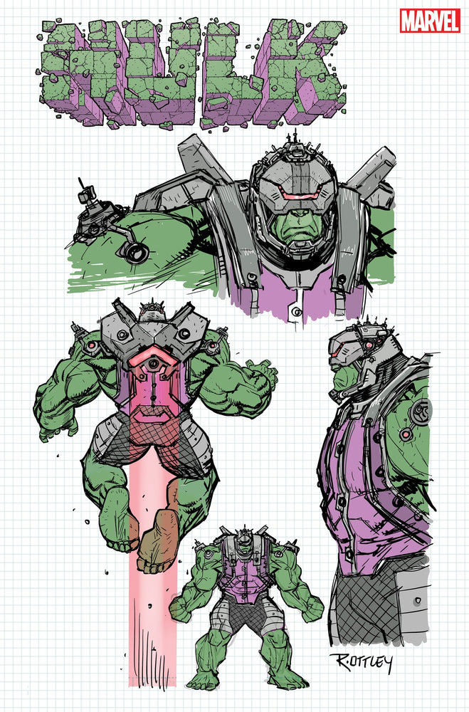 Hulk #1 1:10 Ryan Ottley Design Variant (11/24/2021) Marvel (ONLINE ORDER ONLY)