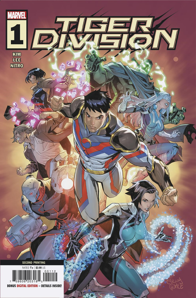 Tiger Division #1 2nd Print Carlos Gomez Variant (12/28/2022) Marvel (ONLINE ORDER ONLY)