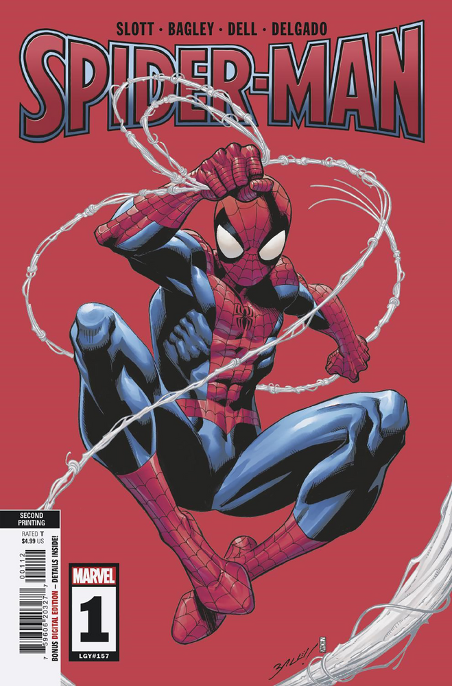 Spider-Man #1 2nd Print Mark Bagley Variant (11/16/2022) Marvel (ONLINE ORDER ONLY)